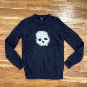 Coach | Black Mohair Skull Intarsia Sweater | NWOT | Runway Collection